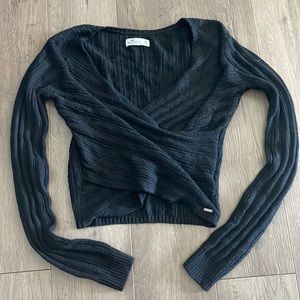 Cropped, Crossed Sweater